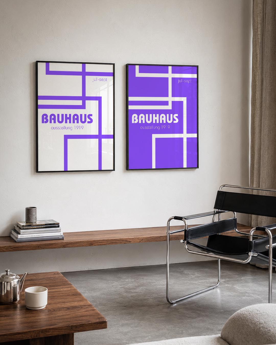 Lijnen en kleurvlakken Posterset