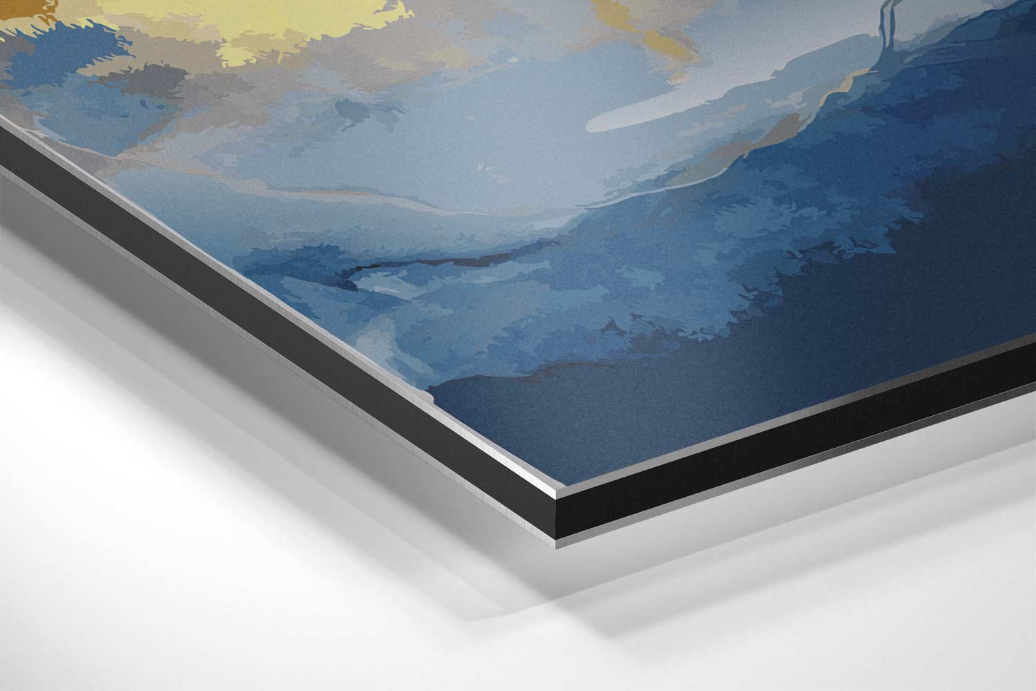 Hemelse Blauwe Dromen Kunstwerk-canvas-dibond-plexiglas-wanddecoratie-WallArtistic
