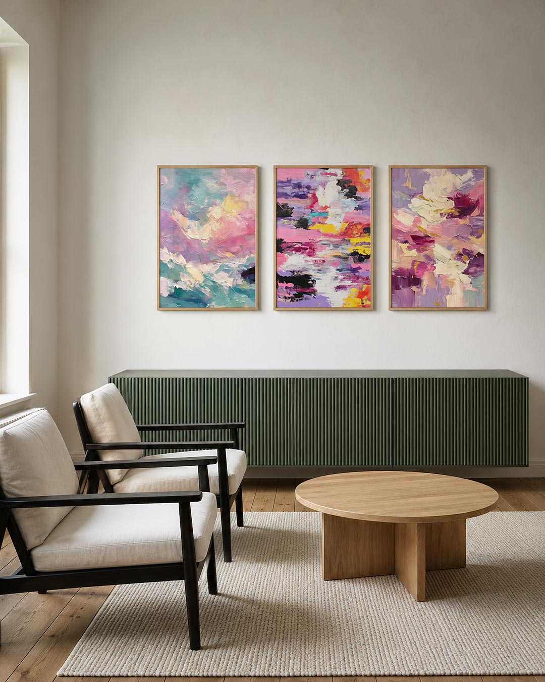 Kleurrijke vormen Posterset