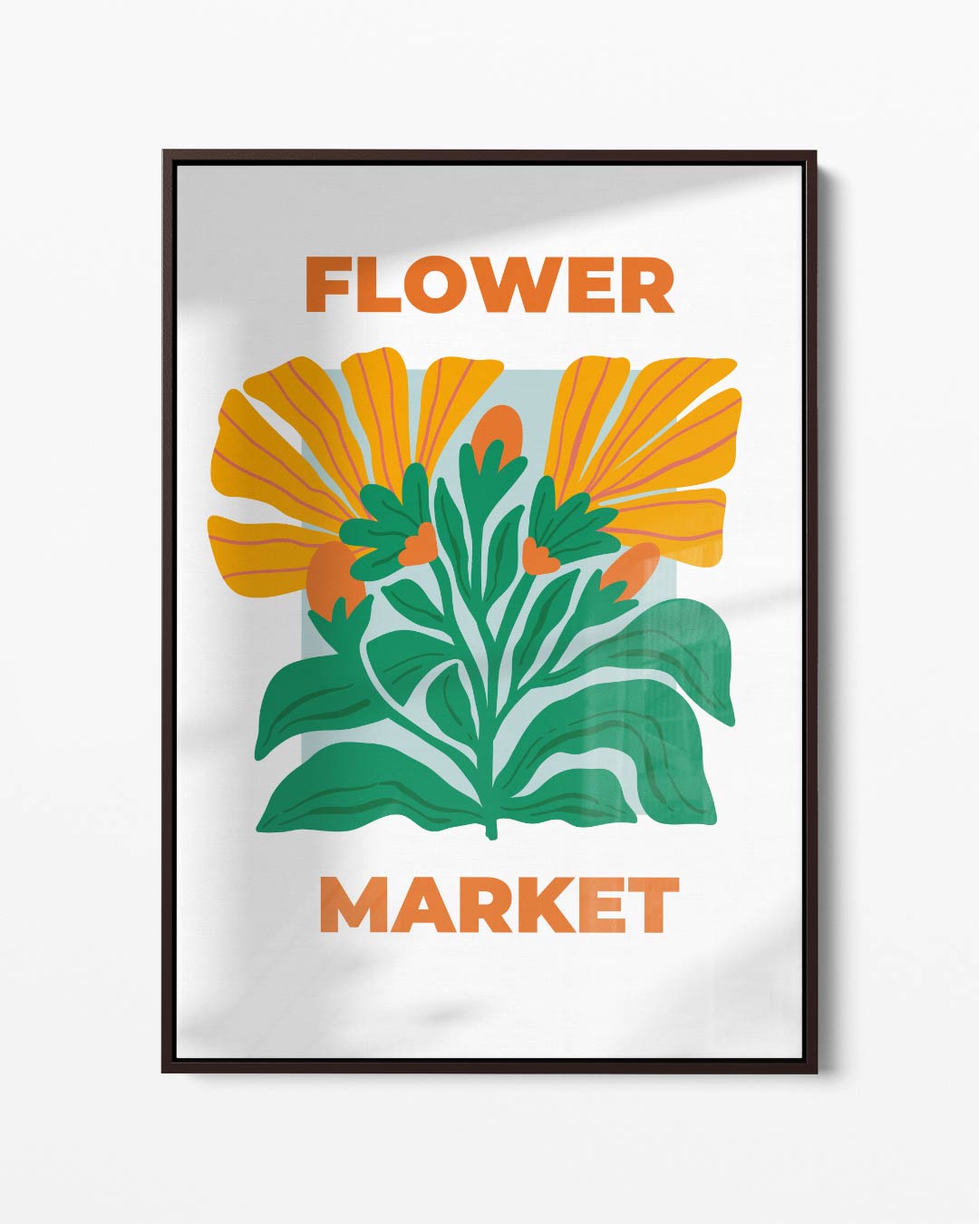 Bloemenmarkt Poster Kunstwerk-canvas-dibond-plexiglas-wanddecoratie-WallArtistic