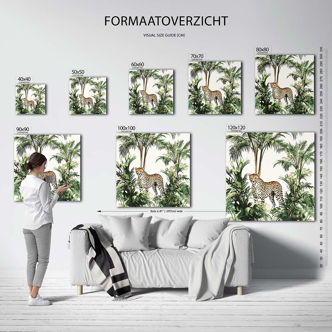 Jungle scène Kunstwerk