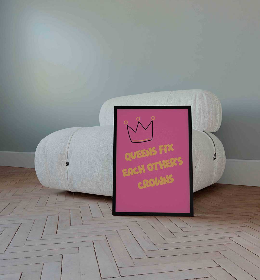 Kroon en tekst Poster