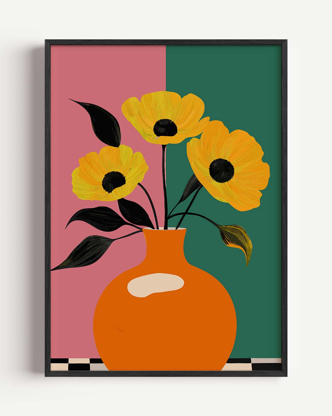 Stijlvolle Bloemenvaas Poster