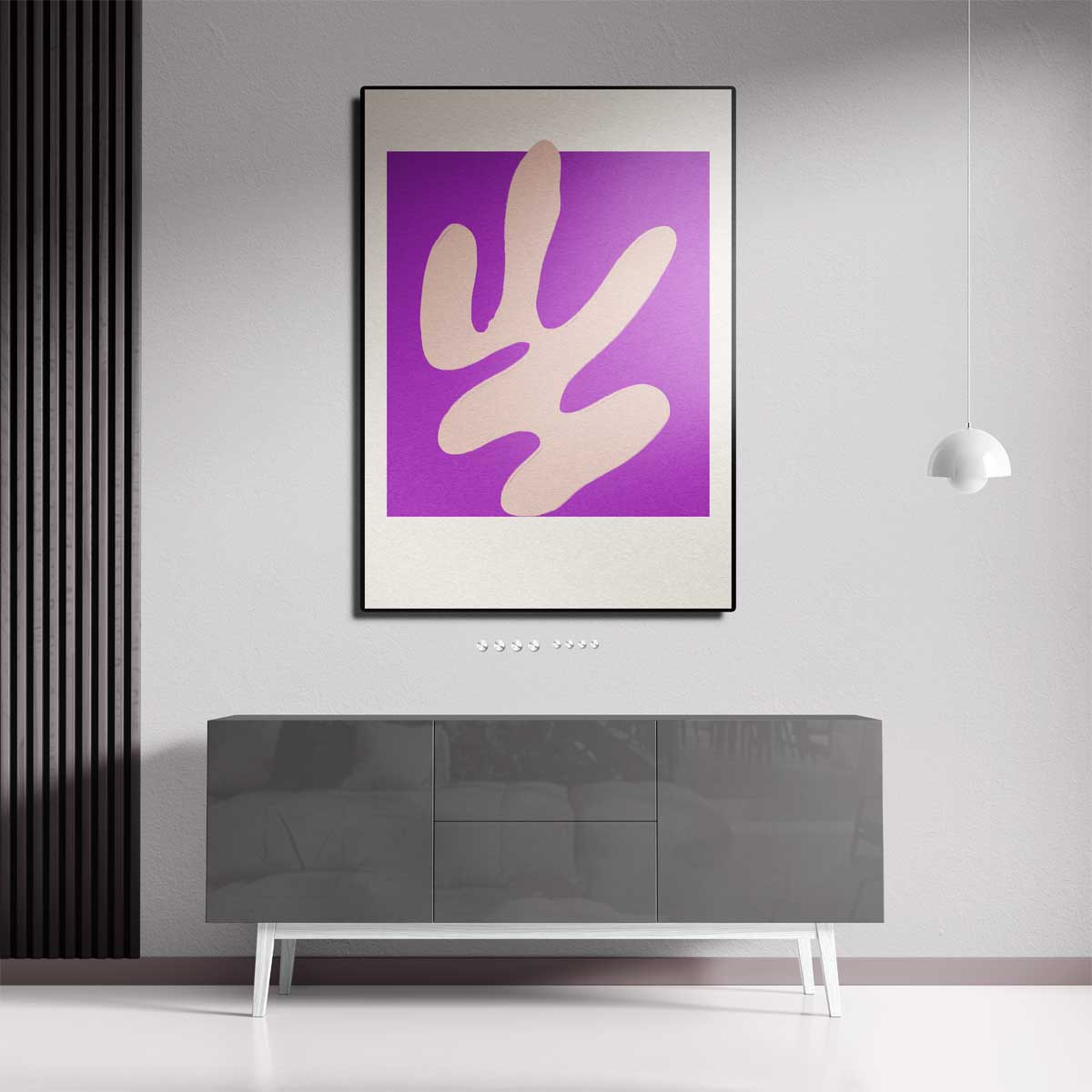 Abstract purpere flow Kunstwerk-canvas-dibond-plexiglas-wanddecoratie-WallArtistic