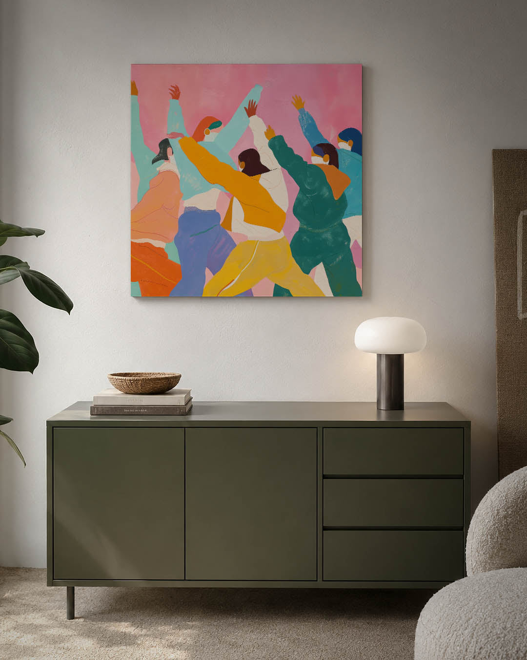 Dynamische figuren Kunstwerk