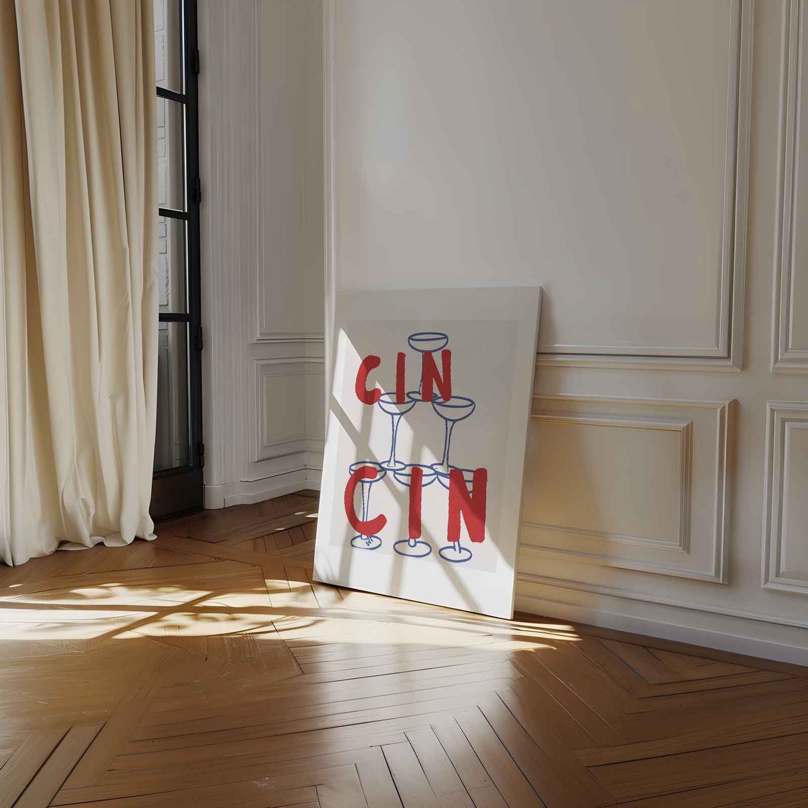 Cin Cin Glazen Toren Kunstwerk-canvas-dibond-plexiglas-wanddecoratie-WallArtistic