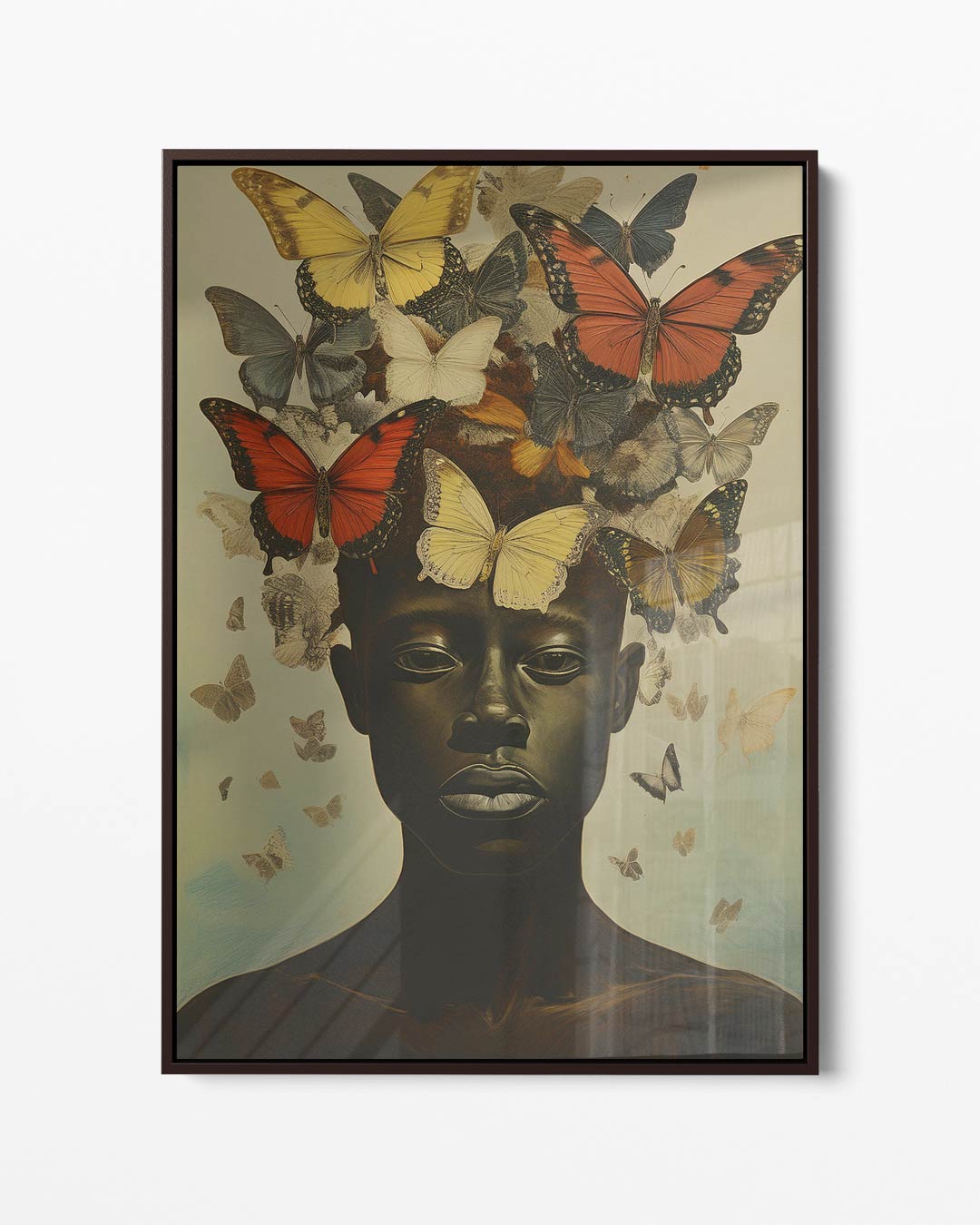 Vlinder Transformatie Kunstwerk-canvas-dibond-plexiglas-wanddecoratie-WallArtistic