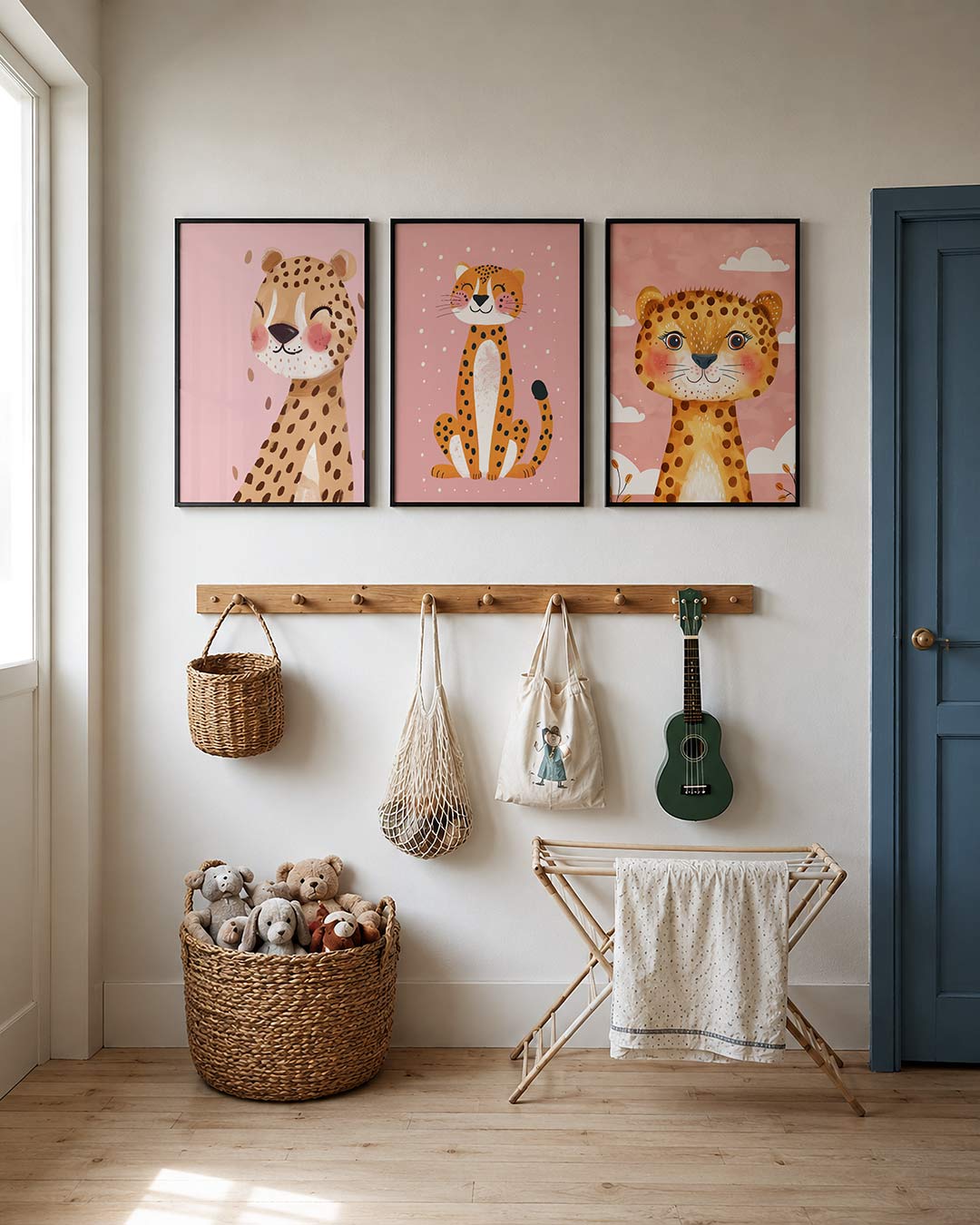 Vrolijke dierenportret Posterset
