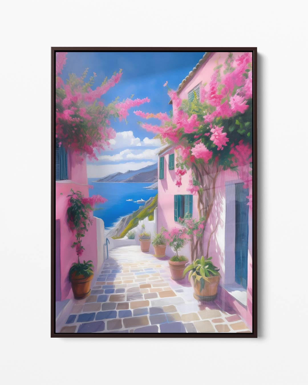 Mediterraans Paradijs Kunstwerk-canvas-dibond-plexiglas-wanddecoratie-WallArtistic