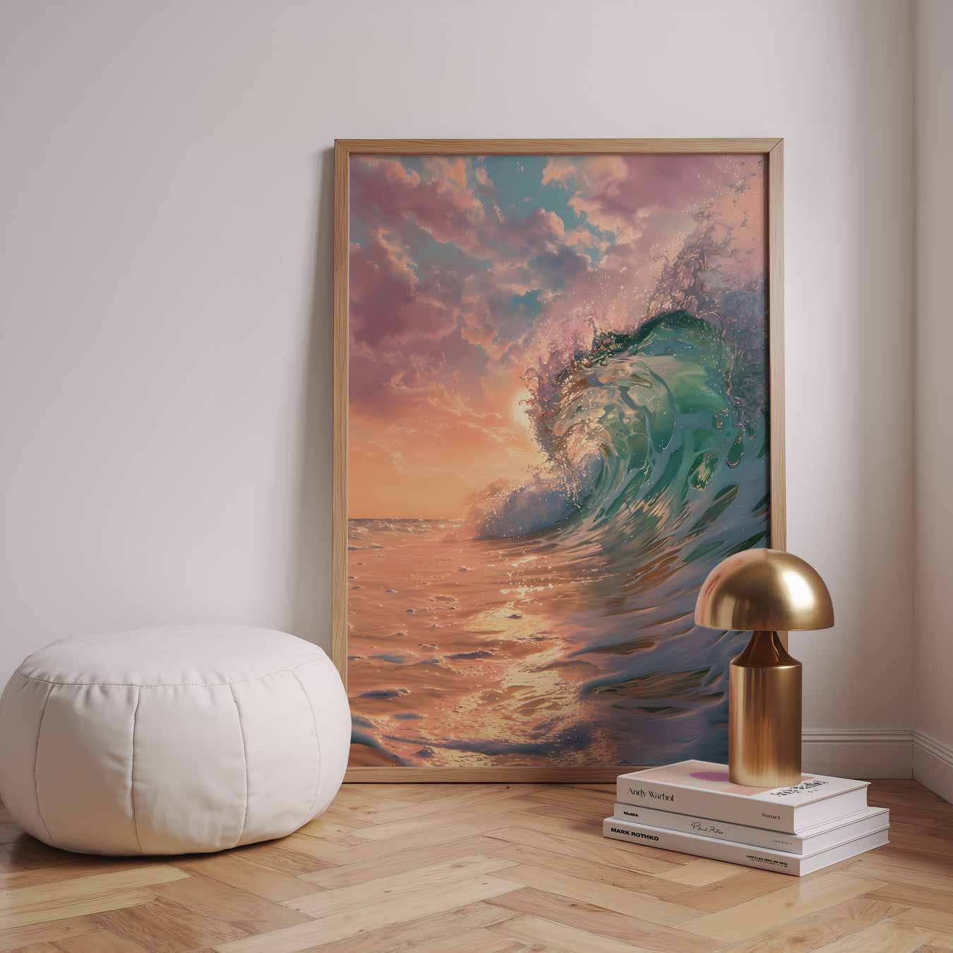 Golven van de Zonsondergang Poster