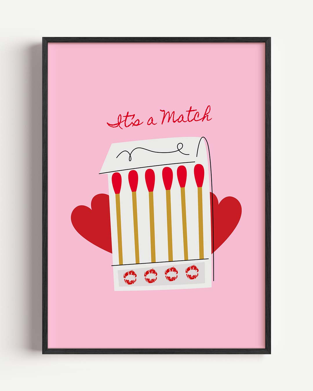 It's a Match Retro Stijl Poster