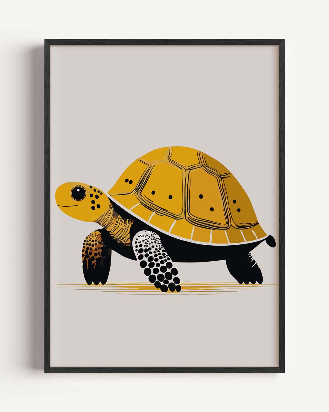 Schattige Schildpad Illustratie Poster