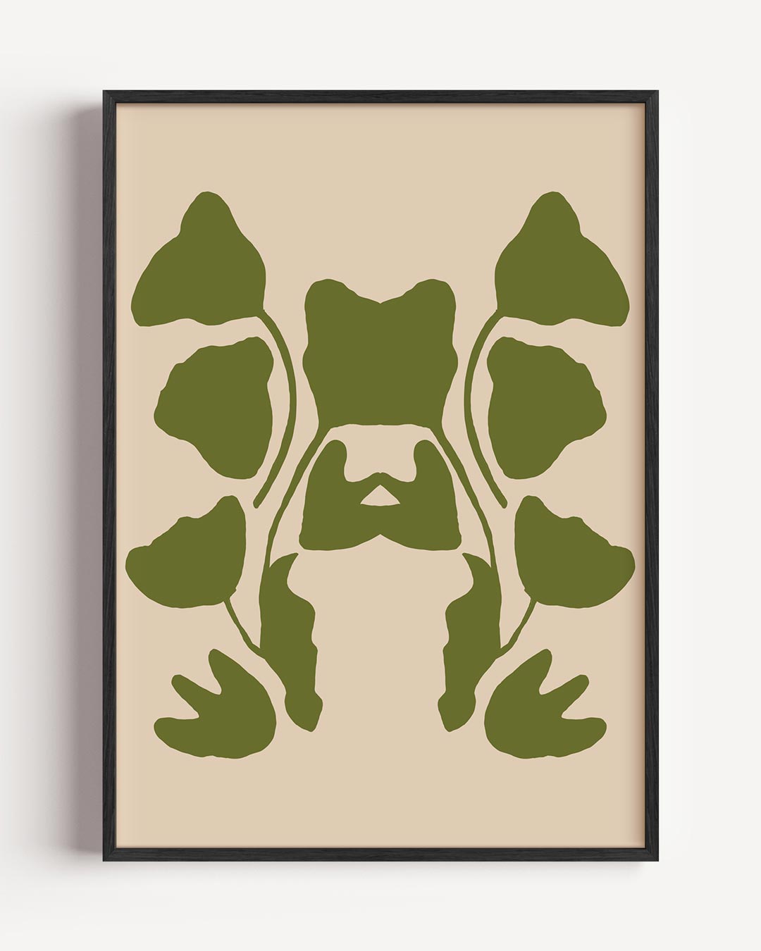 Harmonieuze Botanische Symmetrie Poster-WallArtistic
