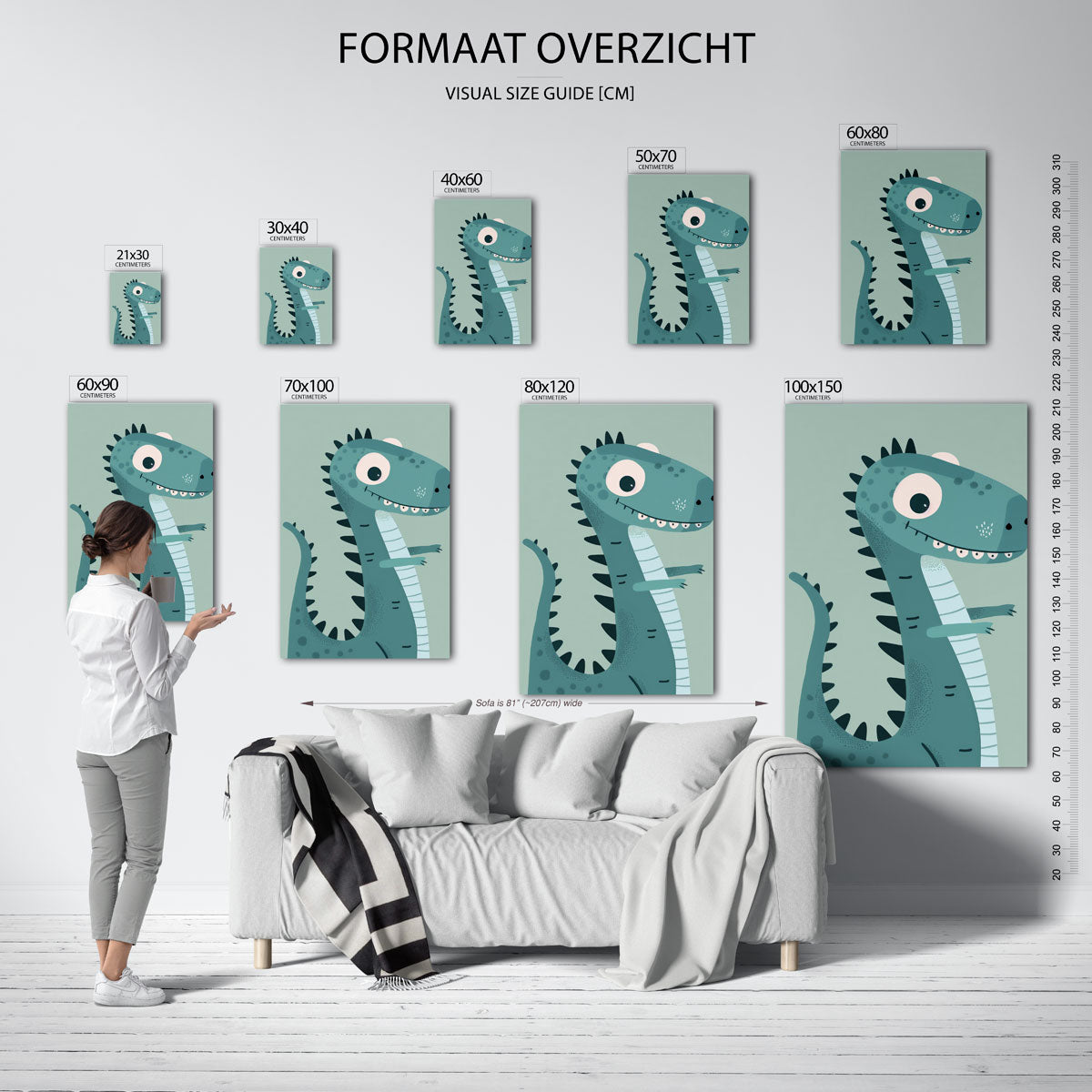 Dinosaurus illustratie Poster