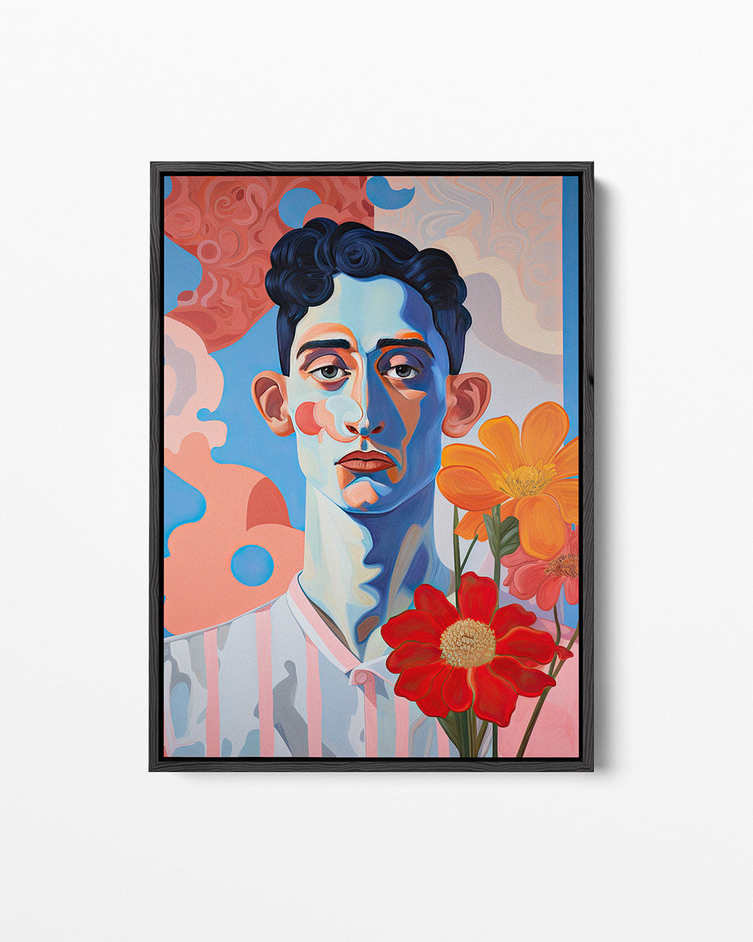 Portret bloemen Kunstwerk