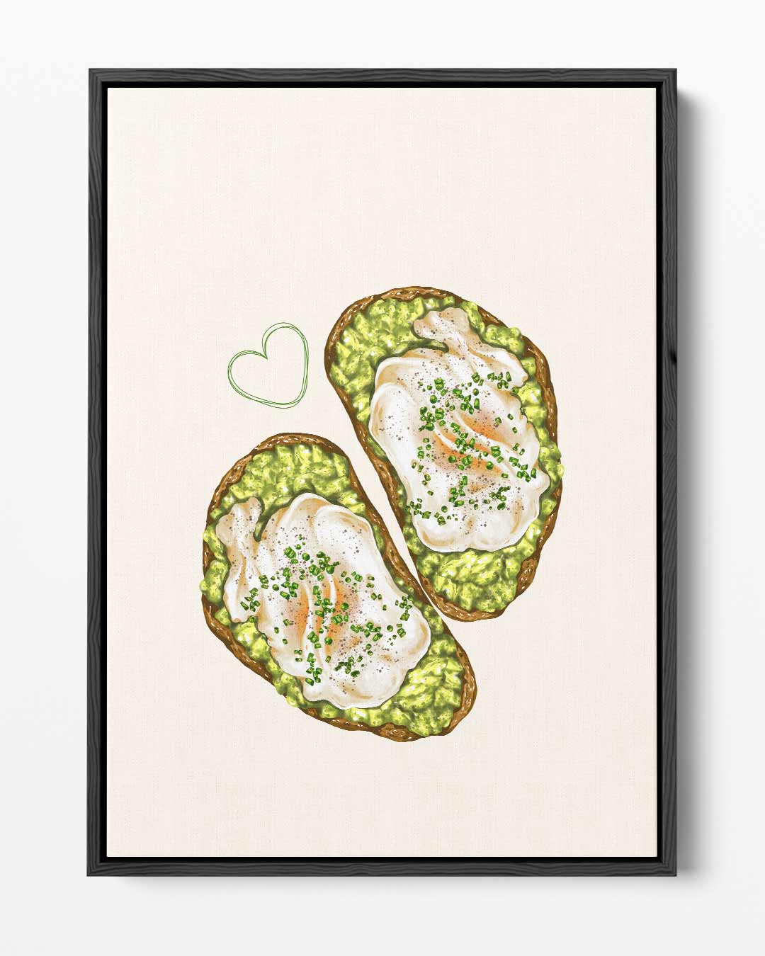 Avocado Toast Kunstwerk Kunstwerk-canvas-dibond-plexiglas-wanddecoratie-WallArtistic