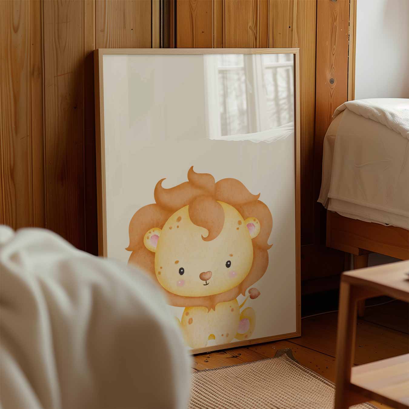 Schattige Leeuwen Poster