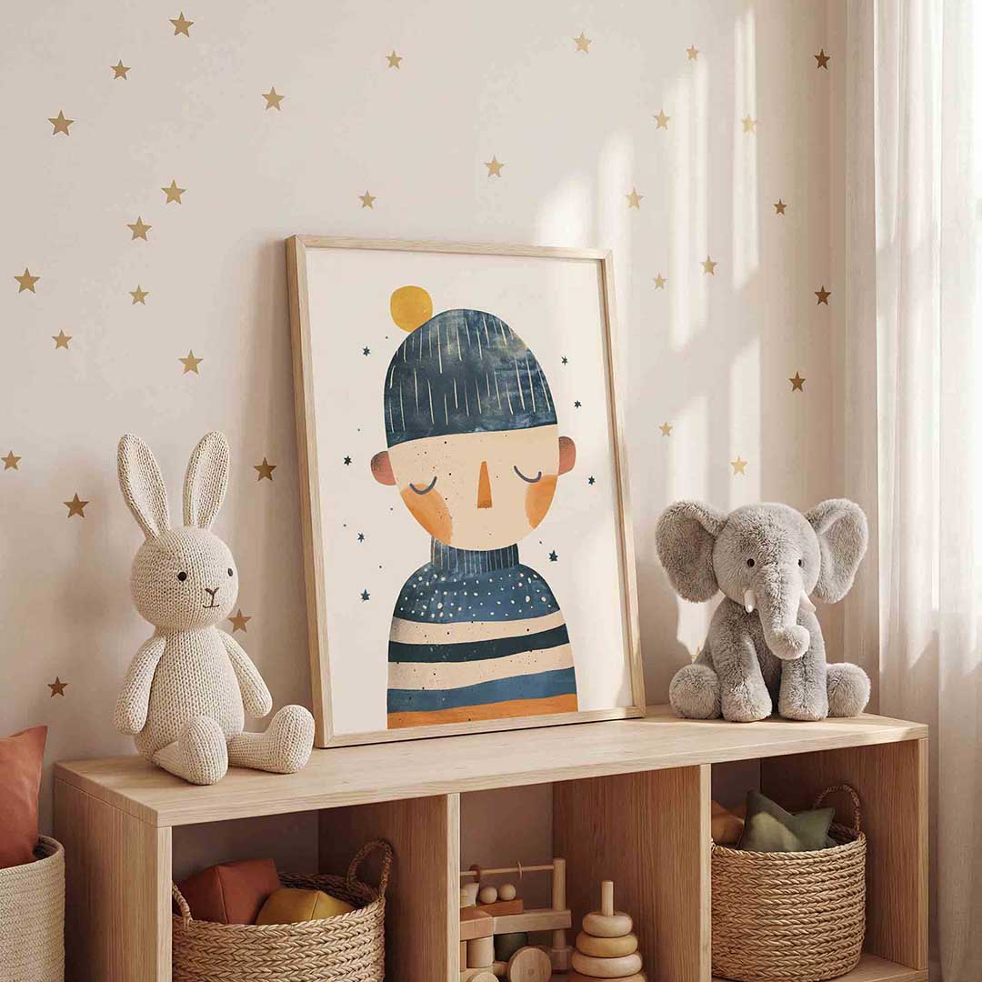 Kind met muts Poster