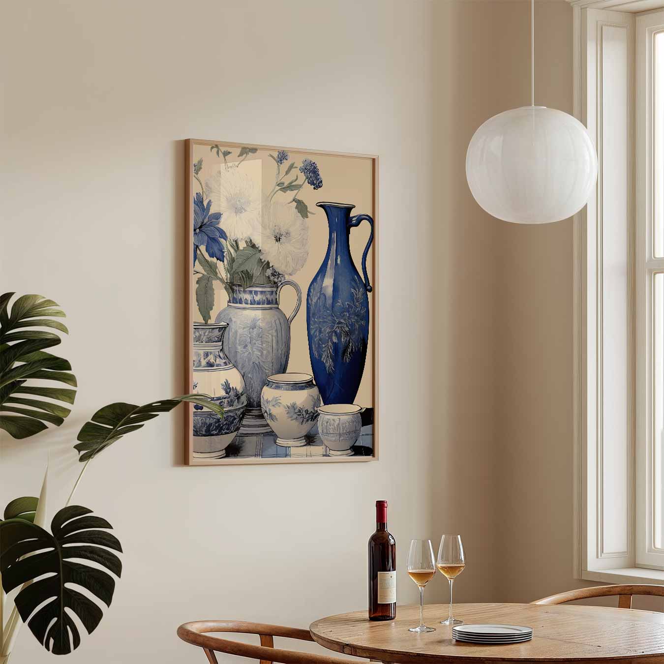 Rustieke Bloemenvazen Poster