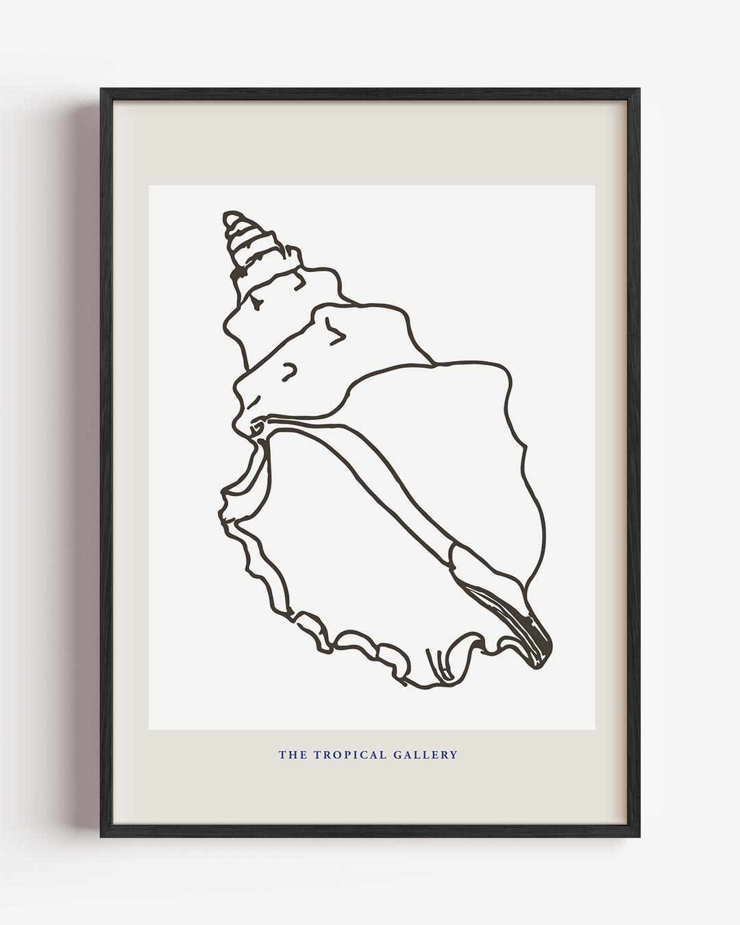 Tropische Schelp Illustratie Poster-WallArtistic