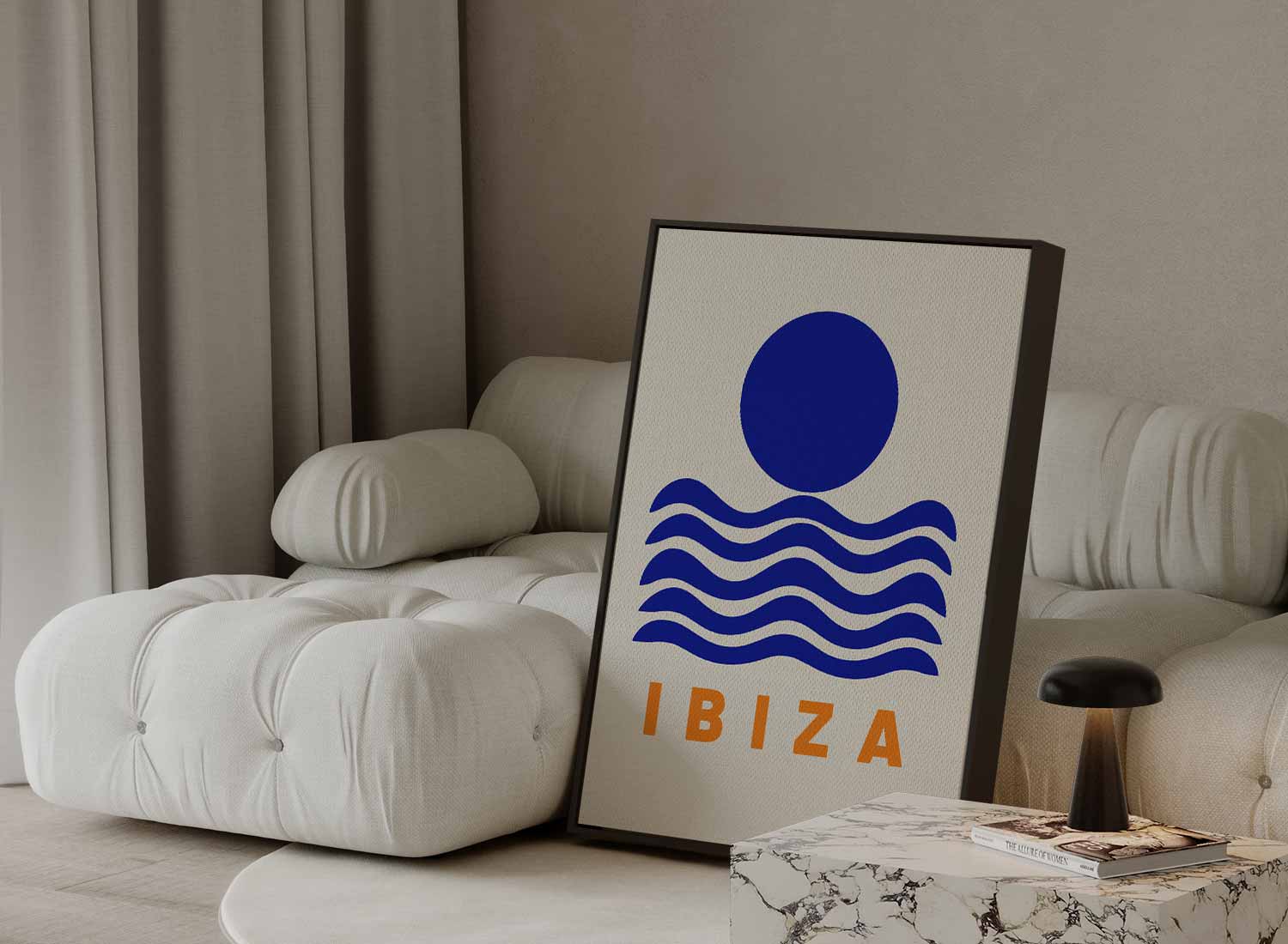 Ibiza Zonsopkomst Kunstwerk-canvas-dibond-plexiglas-wanddecoratie-WallArtistic