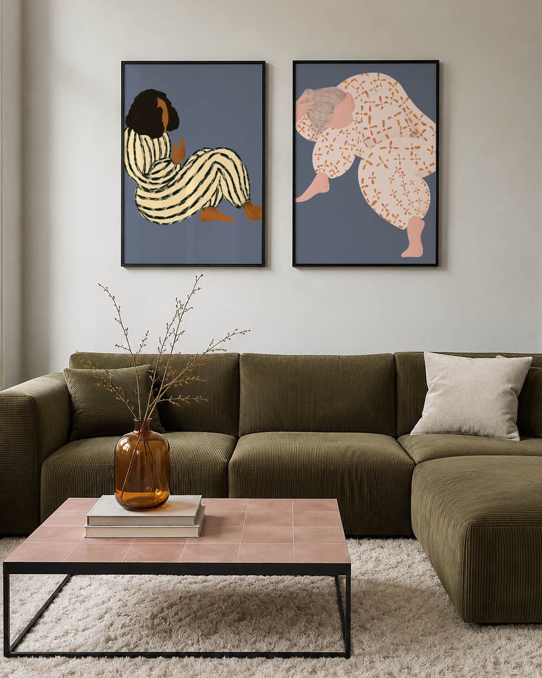 Gestreepte vormen Posterset