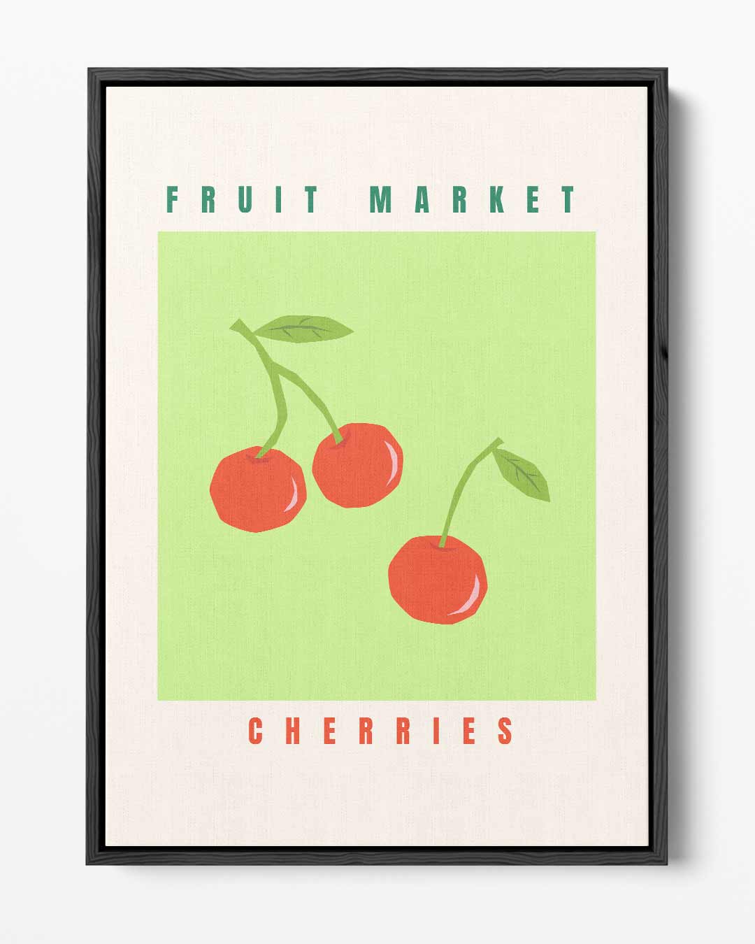 Fruitmarkt Kersenposter Kunstwerk-canvas-dibond-plexiglas-wanddecoratie-WallArtistic
