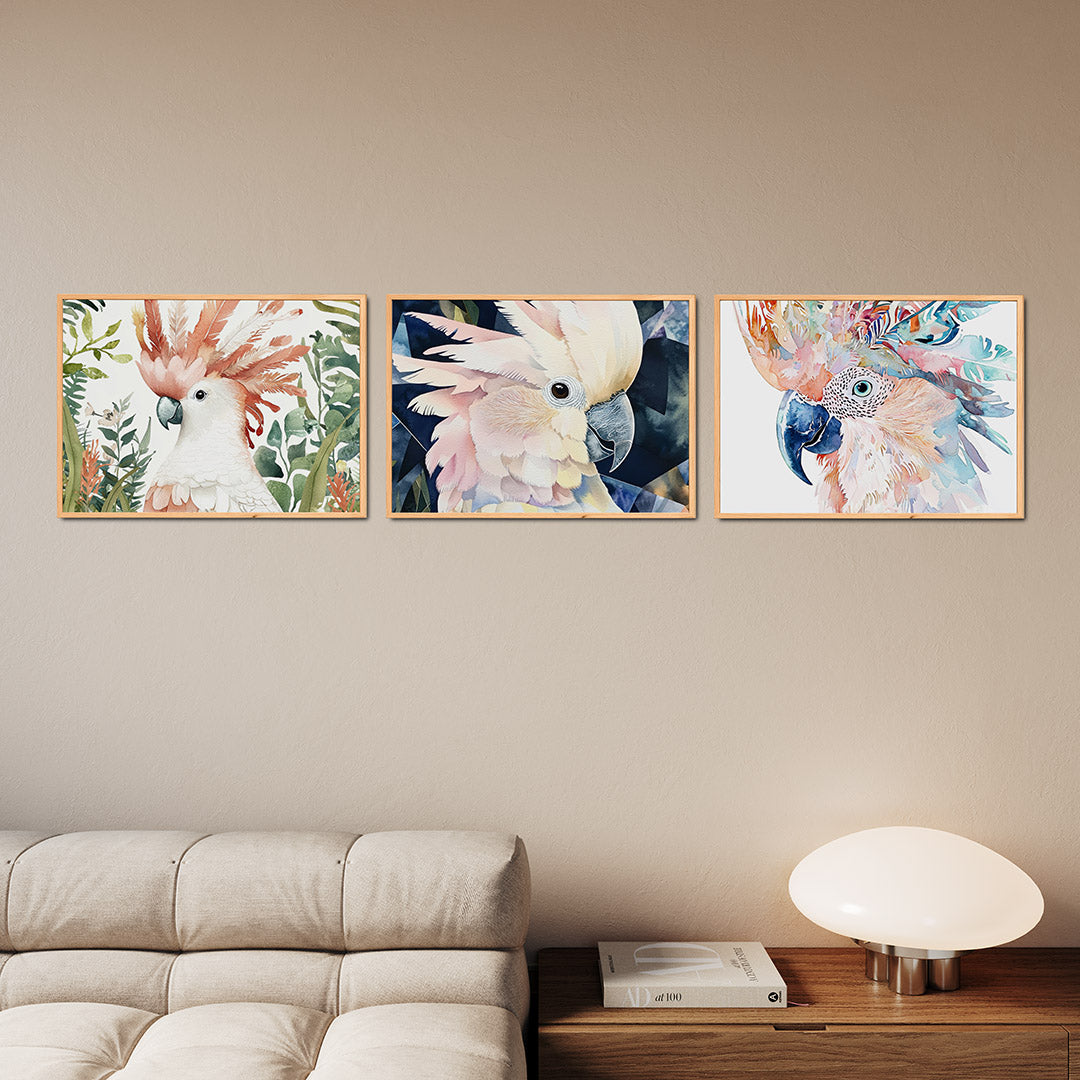 Vogels en bladeren Posterset