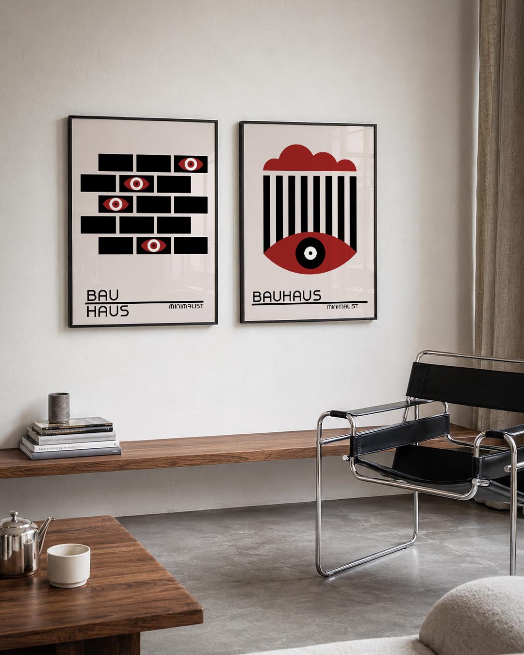 Ogen en blokken Posterset
