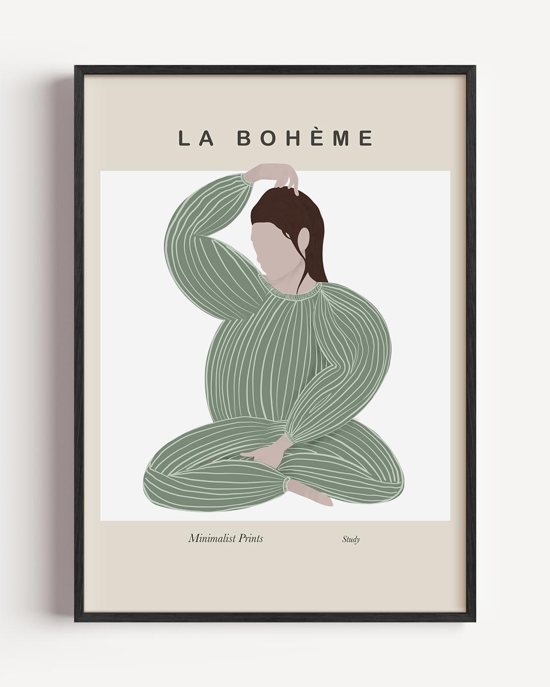 La Bohème Minimalistische Print Poster-WallArtistic