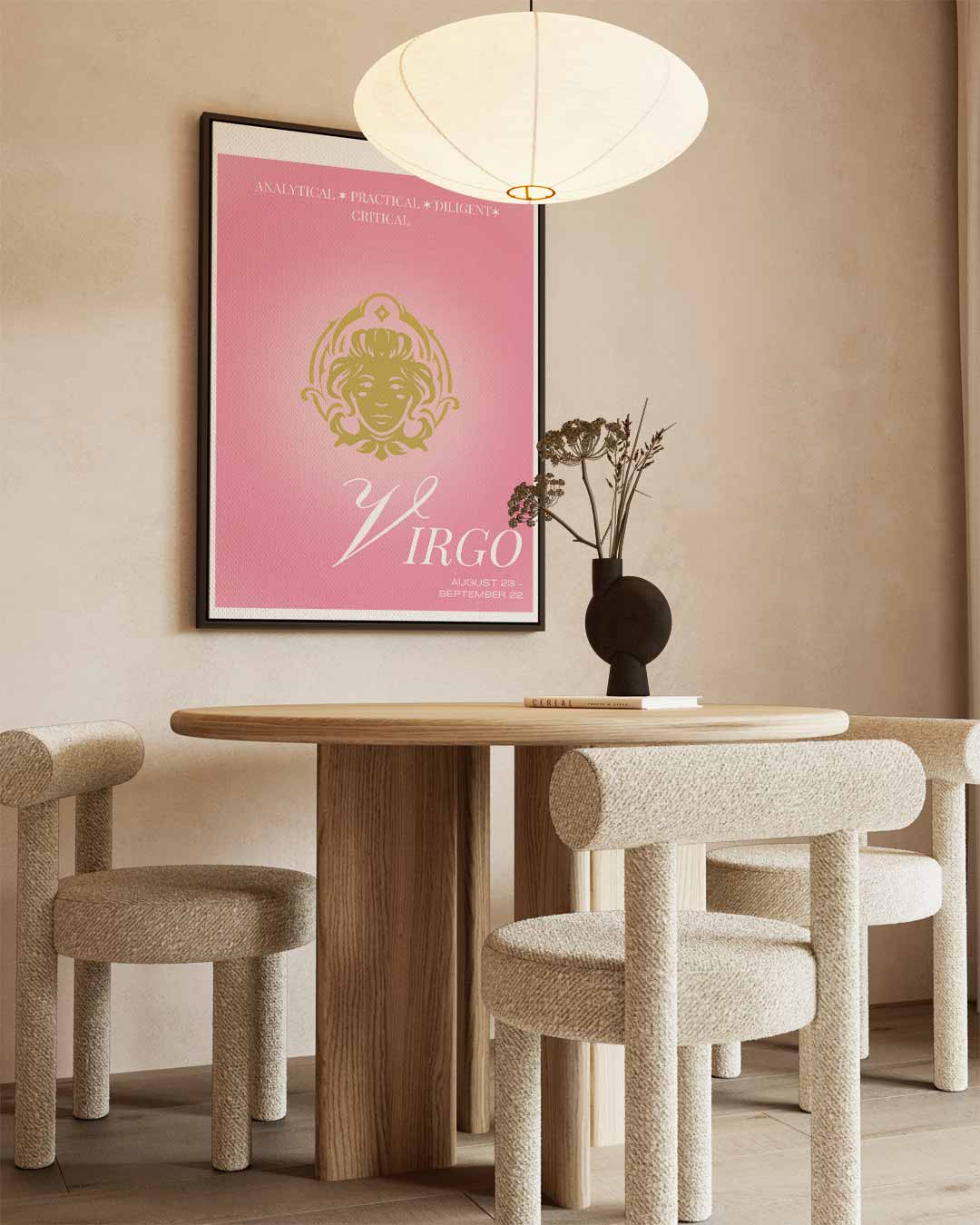 Sterrenbeeld Maagd Poster Kunstwerk-canvas-dibond-plexiglas-wanddecoratie-WallArtistic