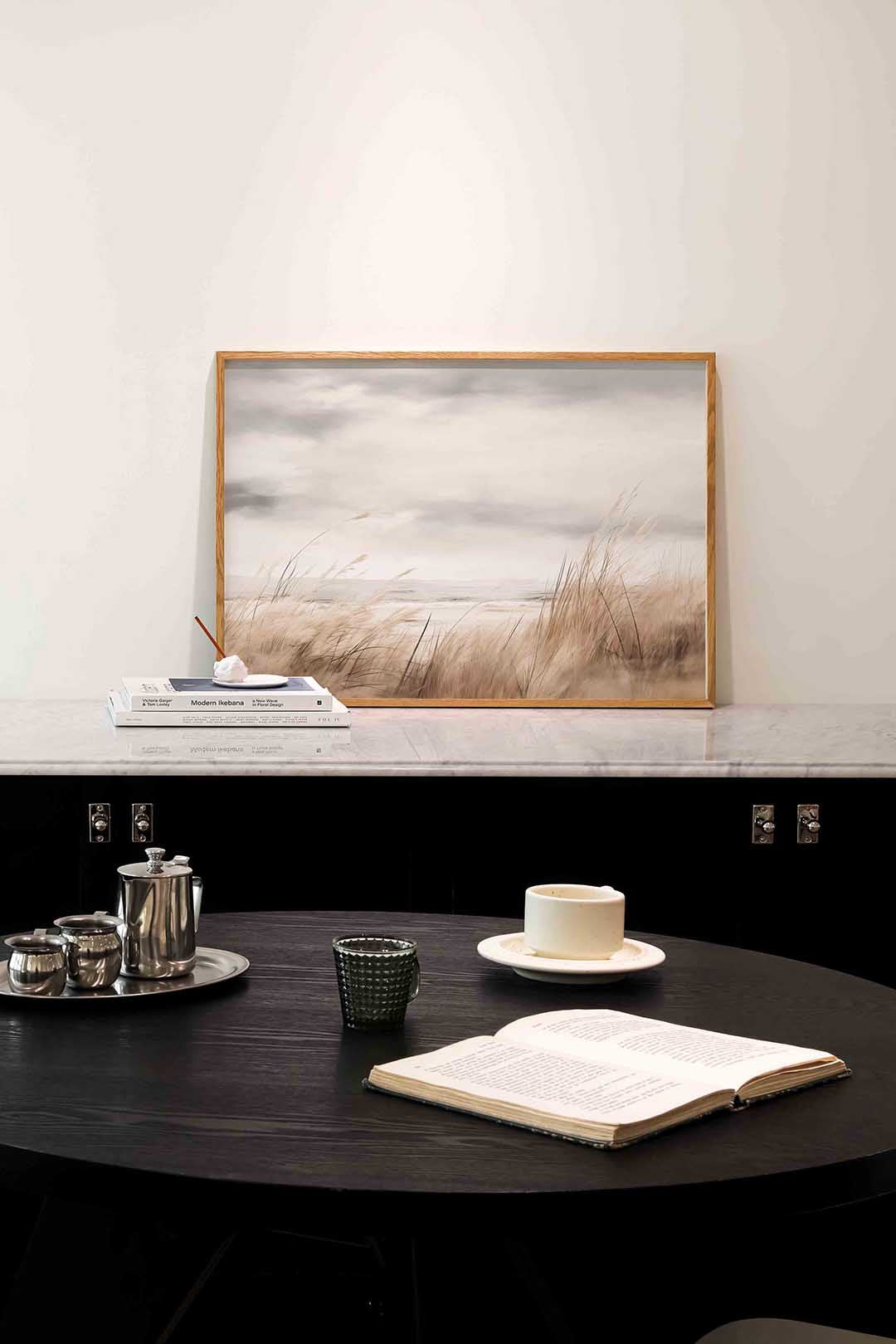 Duingras en lucht Poster
