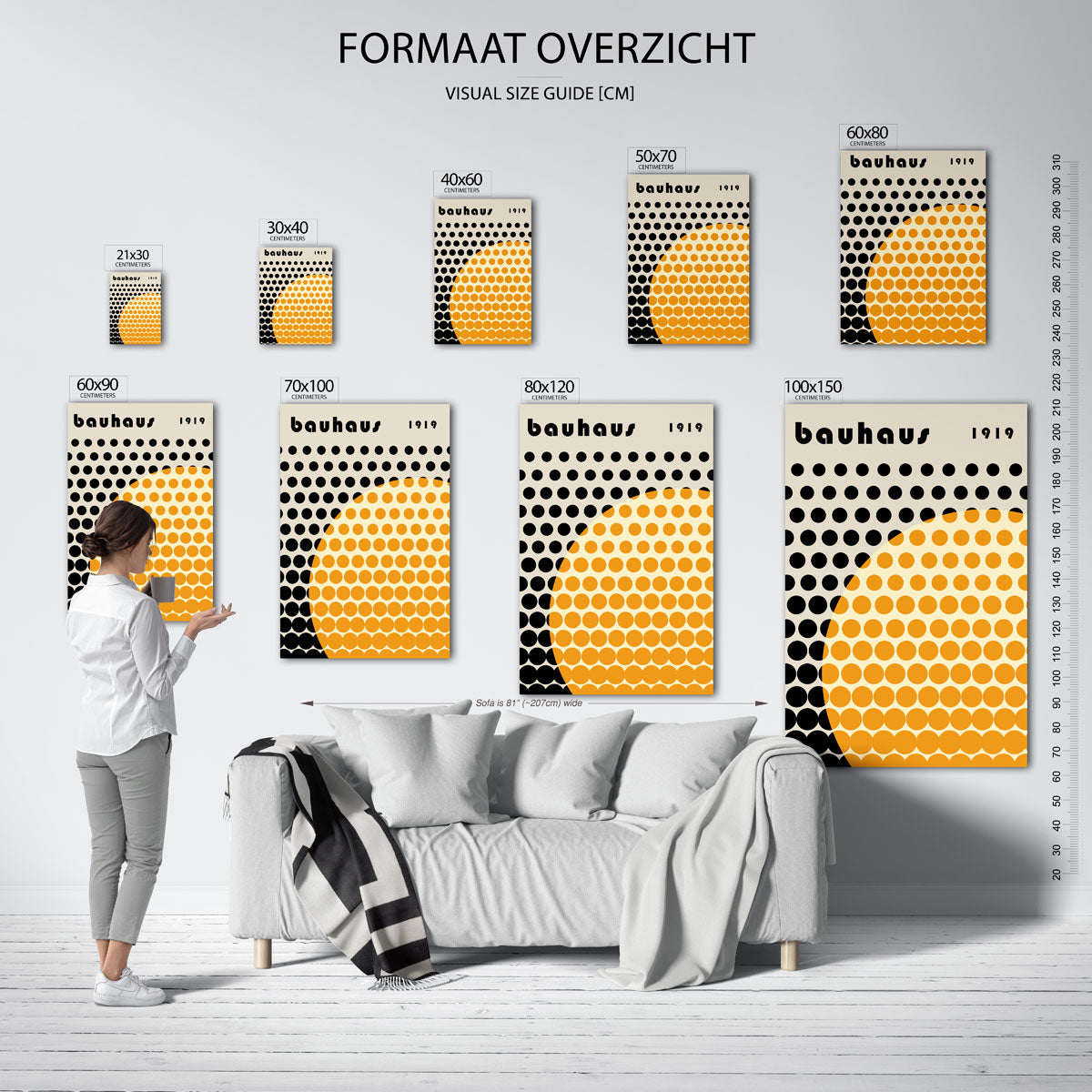 Cirkelpatroon en kleur Poster