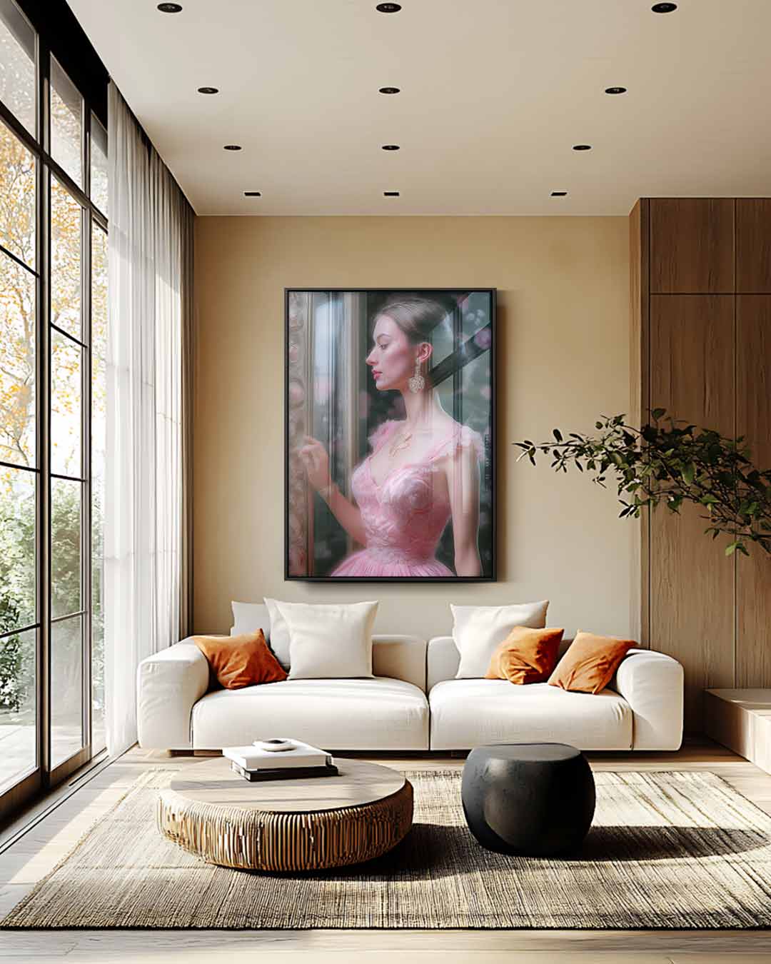 Dromerige Reflectie Kunstwerk-canvas-dibond-plexiglas-wanddecoratie-WallArtistic