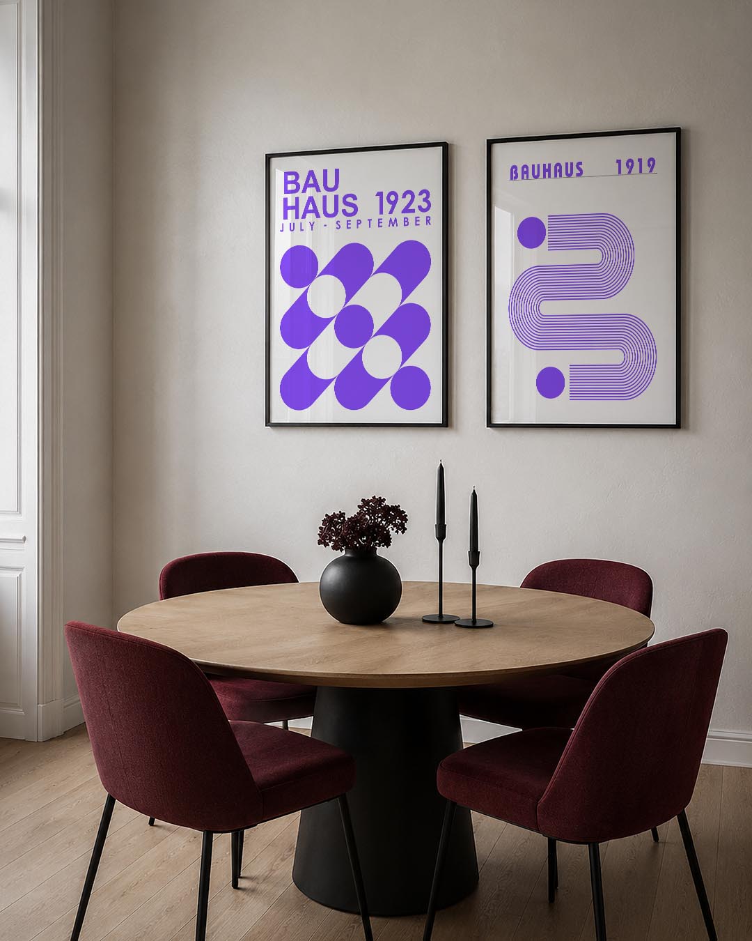 Vormenspel en kleur Posterset