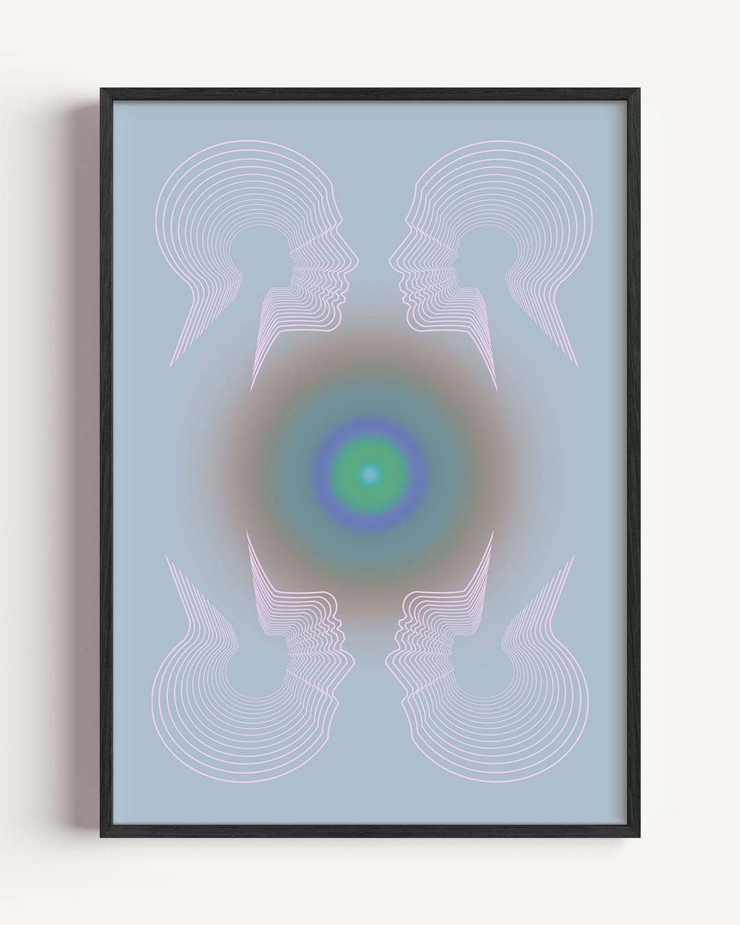 Rustgevende Geometrie Poster-WallArtistic