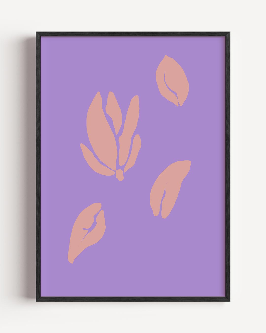 Vrolijke Bloemenposter in Pastelkleuren Poster-WallArtistic