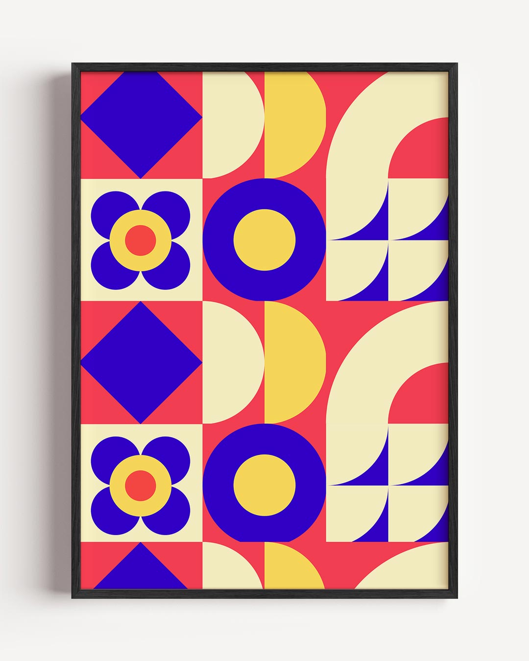 Retro Vibes Geometrische Poster