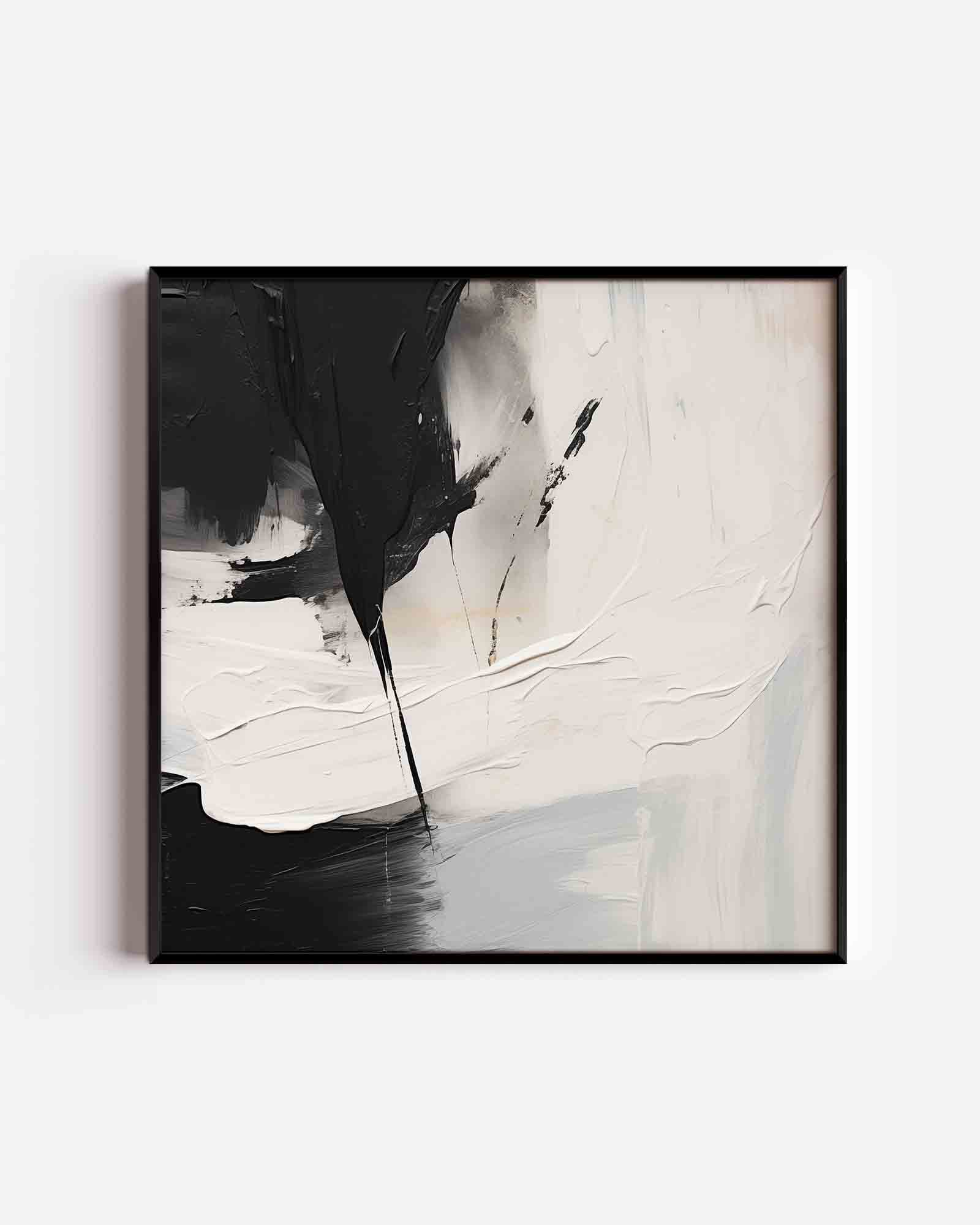 Zwart en wit abstracte Poster