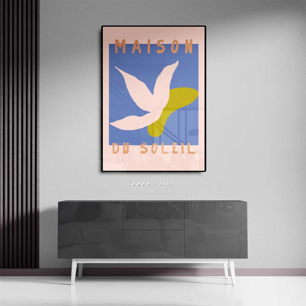 Zonsondergang Bloem Kunstwerk-canvas-dibond-plexiglas-wanddecoratie-WallArtistic