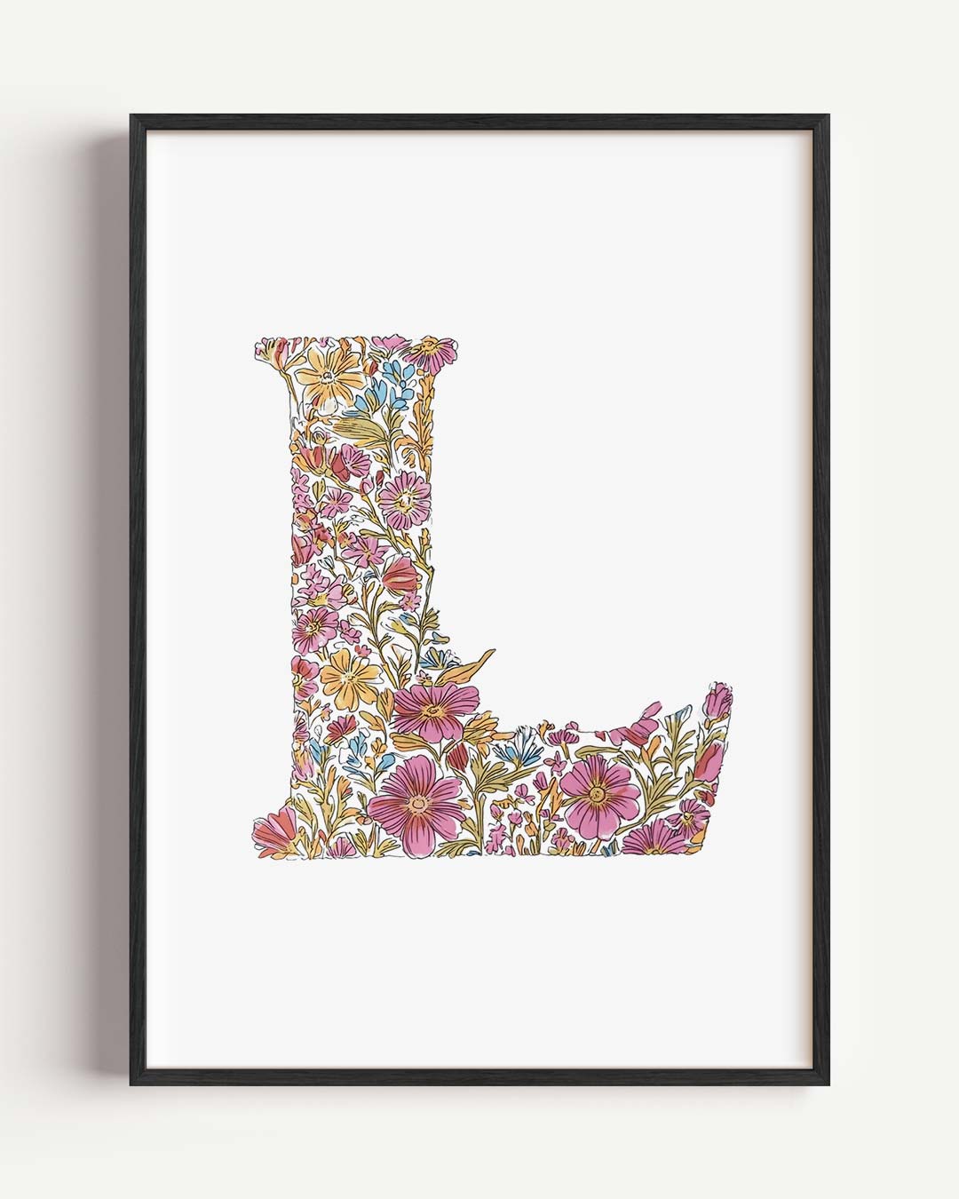 Bloemenletter Poster L Poster