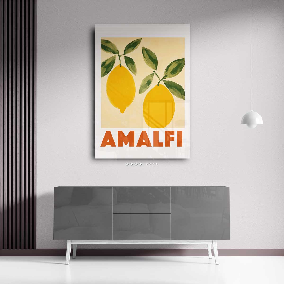 Zonnige Amalfi Citroenen Kunstwerk-canvas-dibond-plexiglas-wanddecoratie-WallArtistic