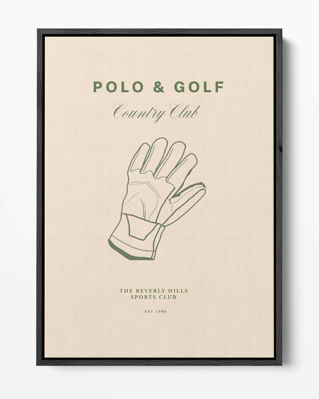 Elegante Polo & Golf Illustratie Kunstwerk-canvas-dibond-plexiglas-wanddecoratie-WallArtistic