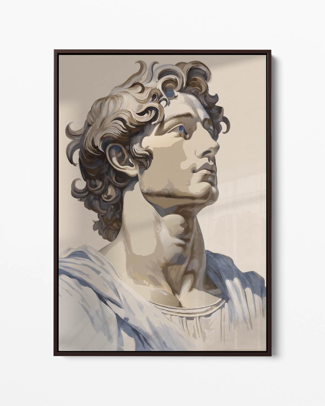 Klassieke Buste Portret Kunstwerk-canvas-dibond-plexiglas-wanddecoratie-WallArtistic