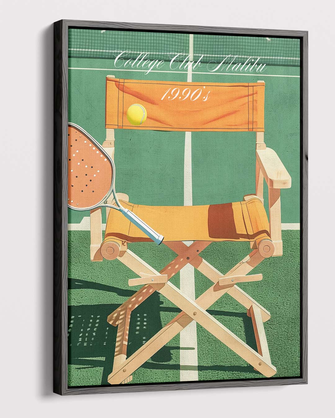 Vintage Tennis Vibes Kunstwerk-canvas-dibond-plexiglas-wanddecoratie-WallArtistic