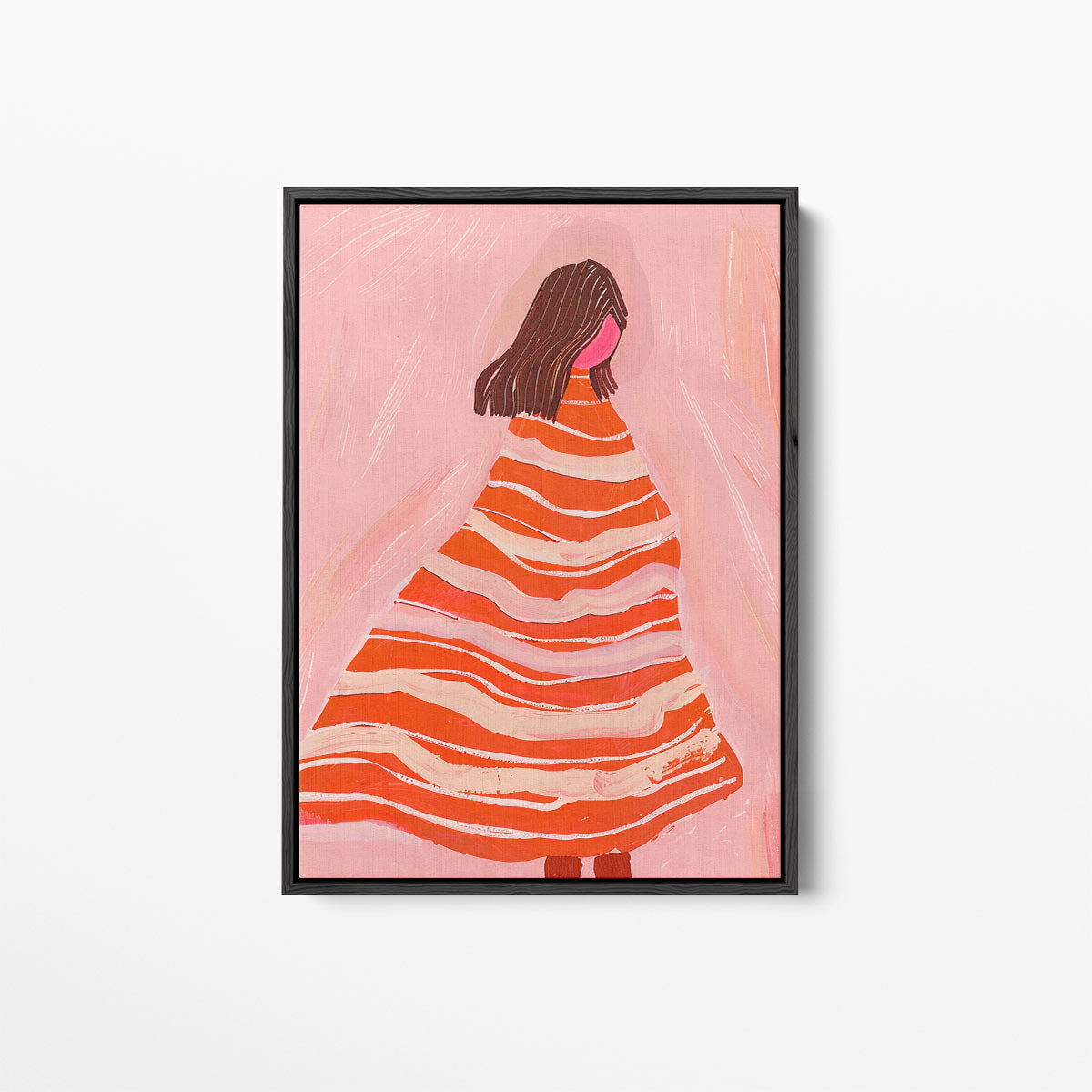 "Vluchtige Melodie in Roze" Kunstwerk-canvas-dibond-plexiglas-wanddecoratie-WallArtistic