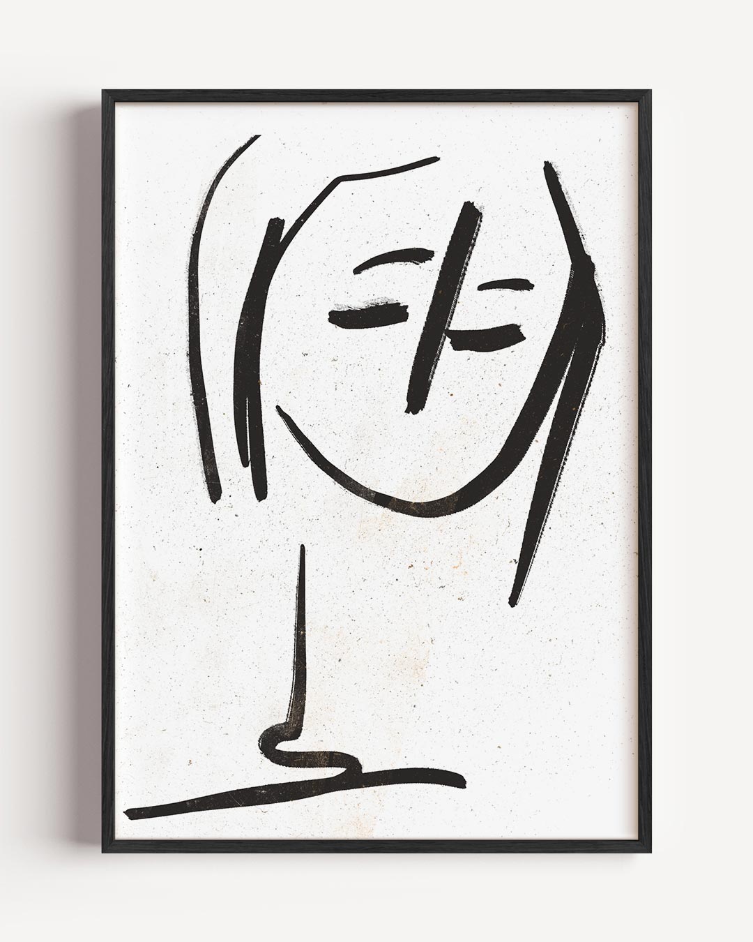 Eenvoudige Elegantie Meisje Poster-WallArtistic