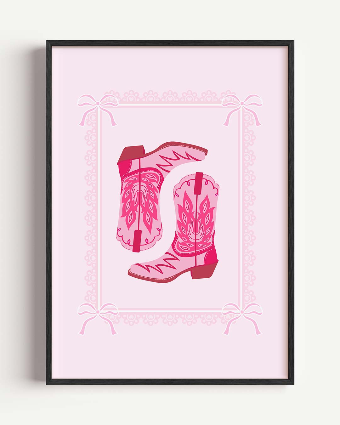 Cowboy Boots Art Print Poster