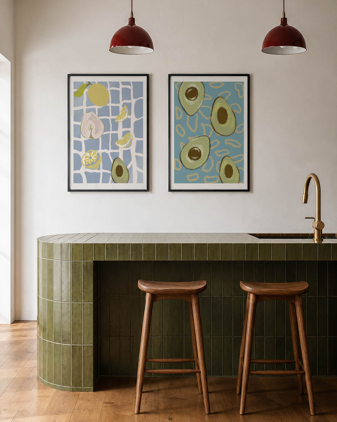 Fruitige patronen Posterset