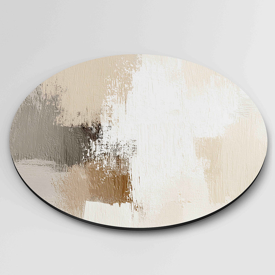 Abstracte beige Muurcirkel